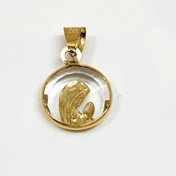 Medalla Virgen Cristal 12Mm