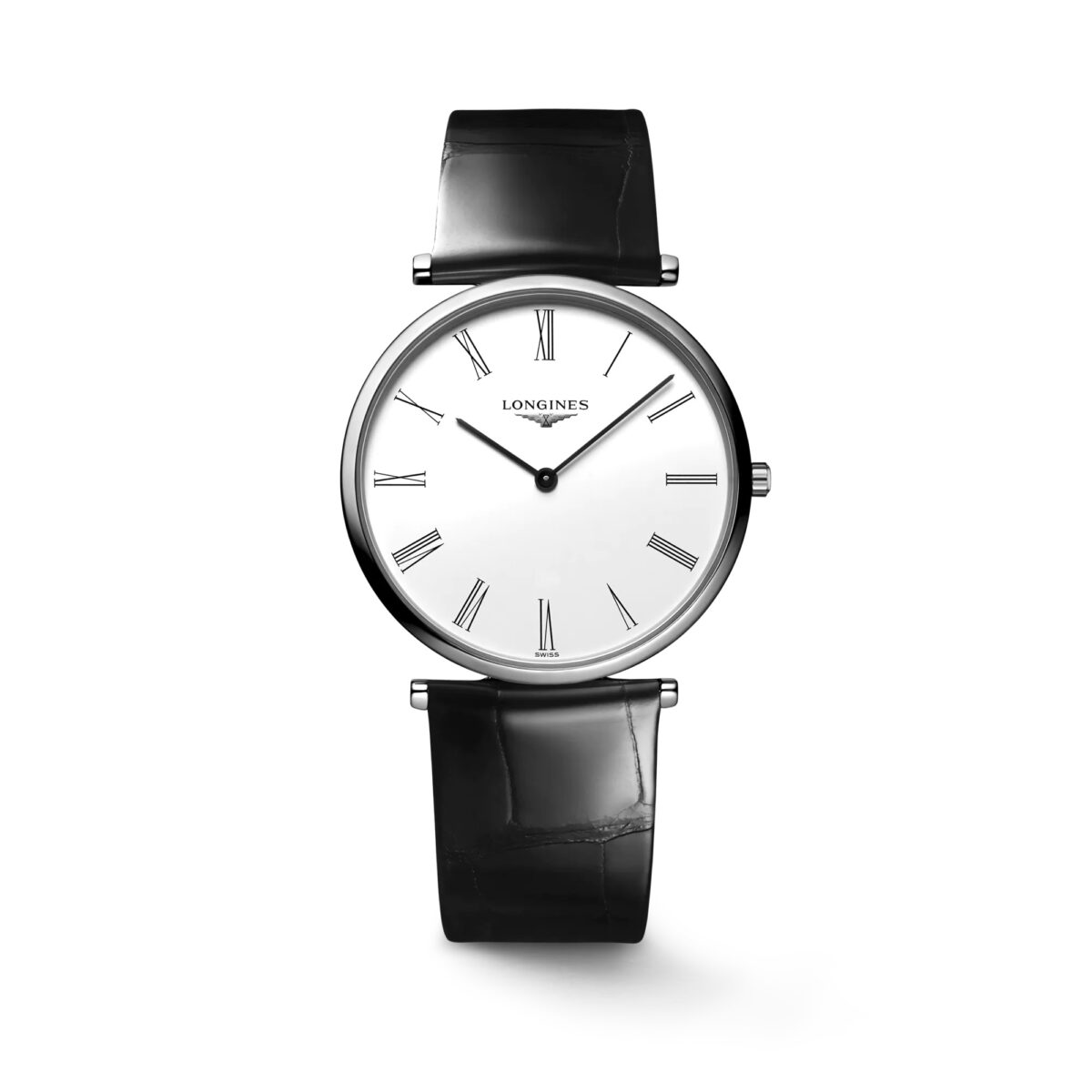 reloj longines La grande classique en plata con esfera blanca