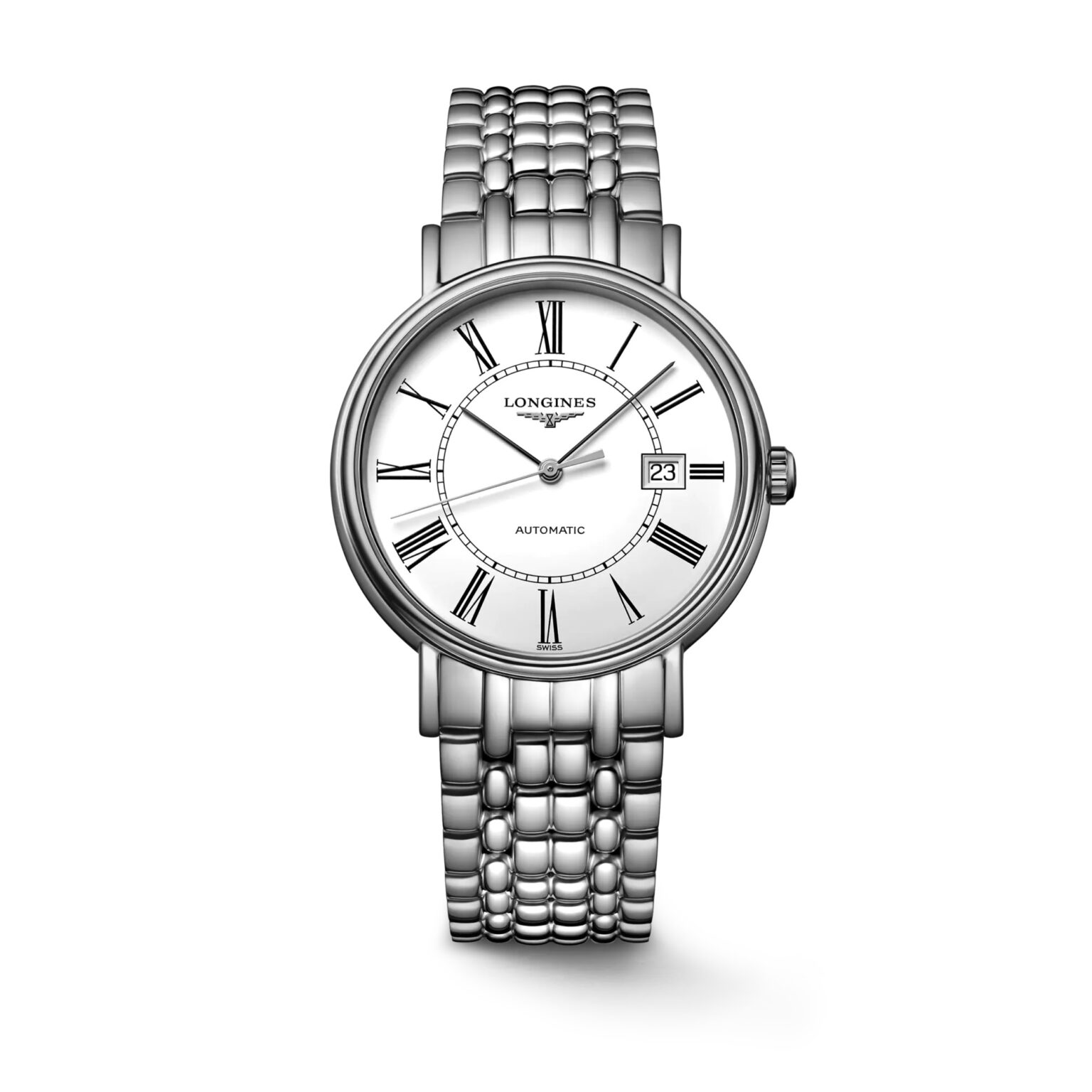 Reloj Longines Presence Acero 38Mm Romanos - Mery Satt Joyas