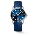 Reloj Longines Hydroconquest con correa azul de caucho