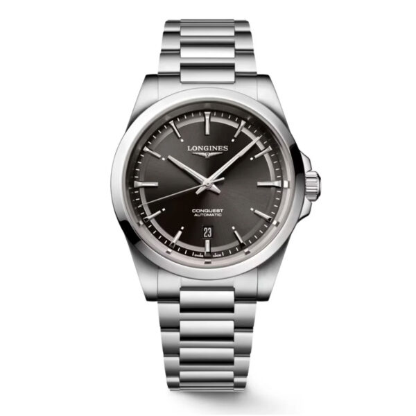 reloj longines conquest automatico en negro