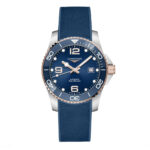 Reloj Longines hydroconquest con correa de caucho azul