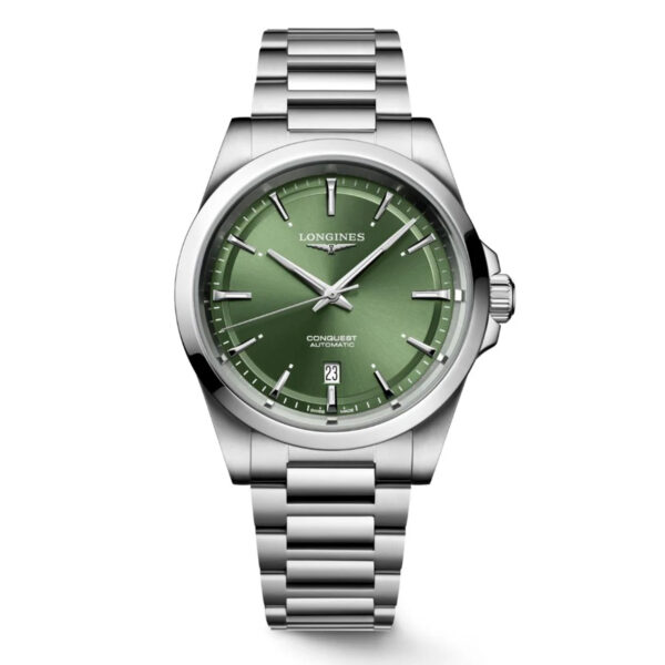 reloj longines conquest de 41mm esfera verde