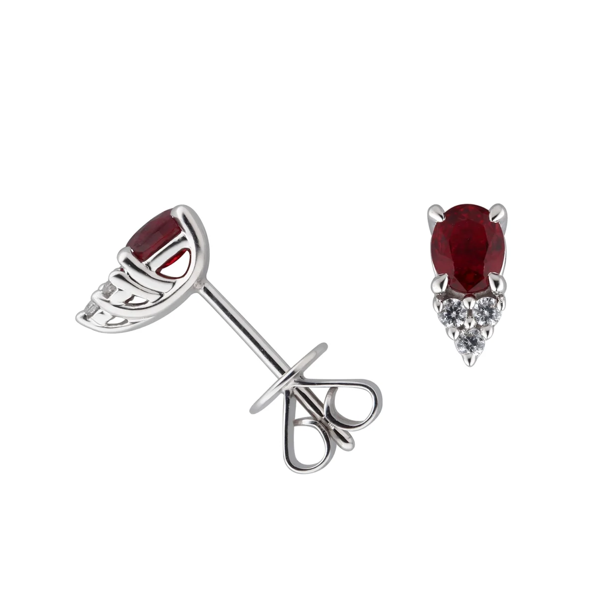 Aros rubies racimo