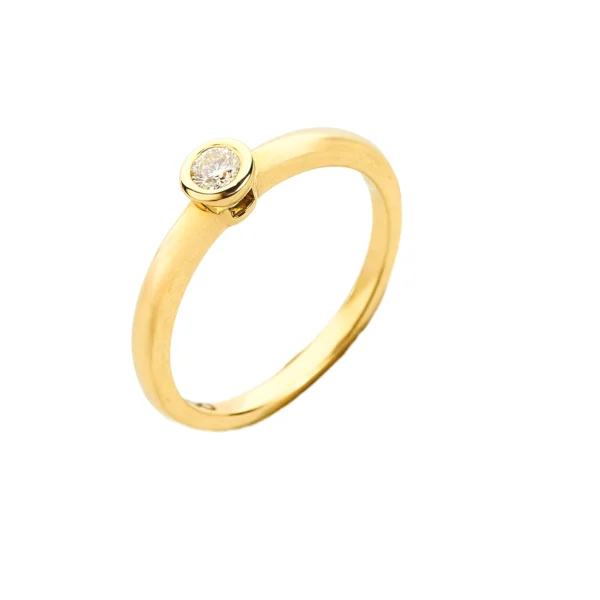 Anillo Oro Amarillo bisel