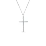 Collar cruz de diamantes