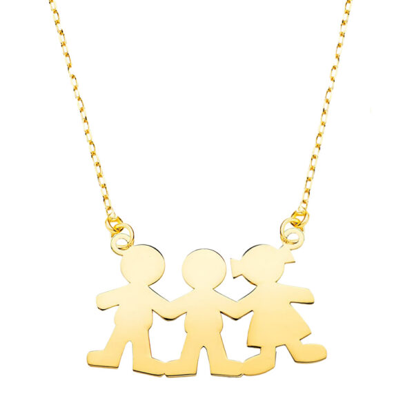 Colgante Oro 18Kt Niño-Niño-Niña 15 Mm Cad 45/43