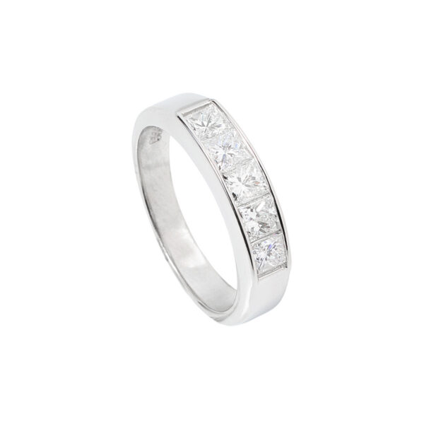 Anillo Medio cintillo Princess. Talla 12