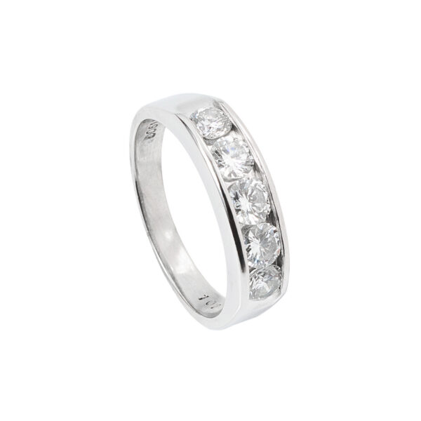 Anillo medio cintillo 1 Quilate Talla 14