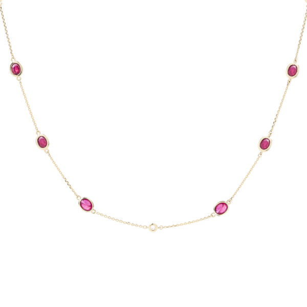 COLLAR RUBI ORO AMARILLO