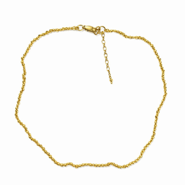 COLLAR PIRITA NATURAL GOLDFILLED