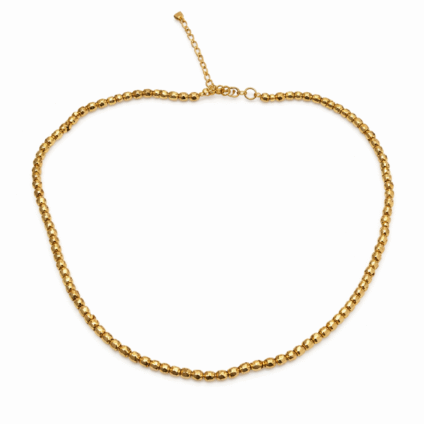 COLLAR PIRITA NATURAL GOLDFILLED