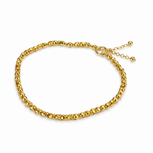 PULSERA PIRITA NATURAL GOLDFILLED