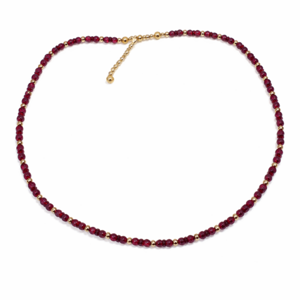 COLLAR RUBI NATURAL BRIOLLETTE GOLDFILLED