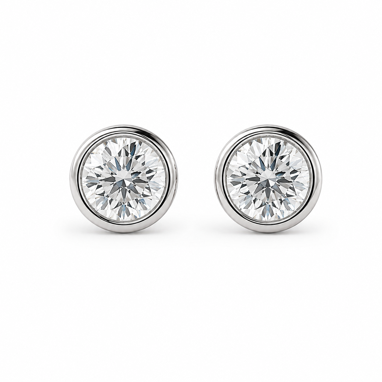 AROS DE PLATINO Y BRILLANTES